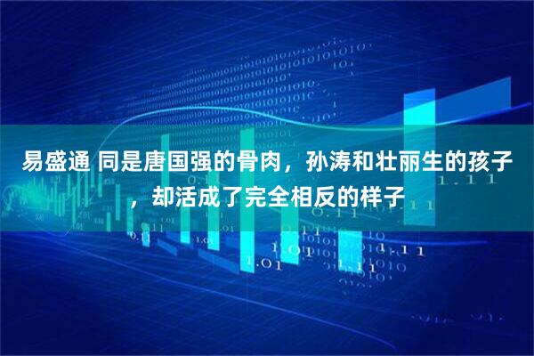 易盛通 同是唐国强的骨肉，孙涛和壮丽生的孩子，却活成了完全相反的样子