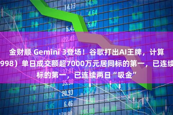 金财顺 Gemini 3登场！谷歌打出AI王牌，计算机ETF（159998）单日成交额超7000万元居同标的第一，已连续两日“吸金”