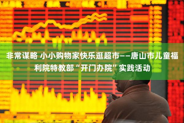 非常谋略 小小购物家快乐逛超市——唐山市儿童福利院特教部“开门办院”实践活动